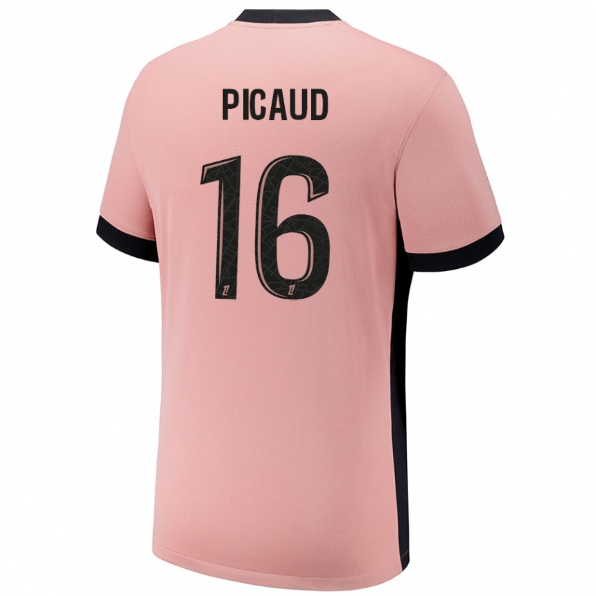 Hombre Fútbol Camiseta Constance Picaud #16 Rosa Óxido Equipación Tercera 2024/25 Perú