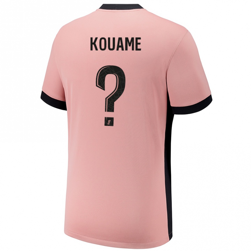 Hombre Fútbol Camiseta Kelly Kouame #0 Rosa Óxido Equipación Tercera 2024/25 Perú