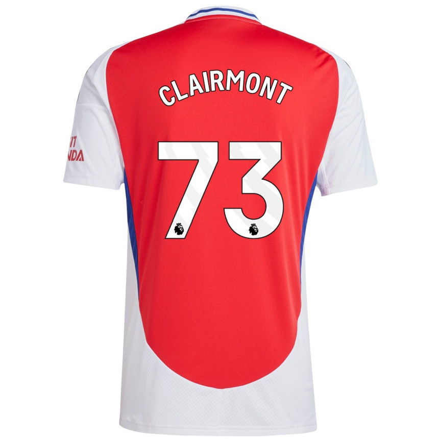 Mujer Fútbol Camiseta Reece Clairmont #73 Rojo Blanco 1ª Equipación 2024/25 Perú