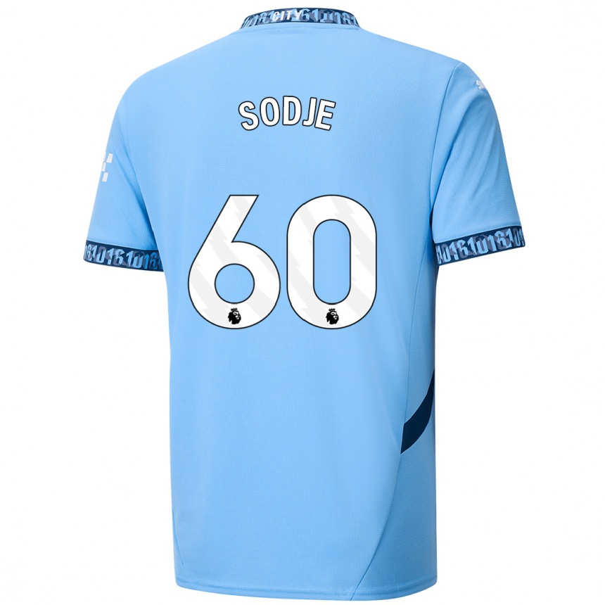 Mujer Fútbol Camiseta Tai Sodje #60 Azul Marino 1ª Equipación 2024/25 Perú