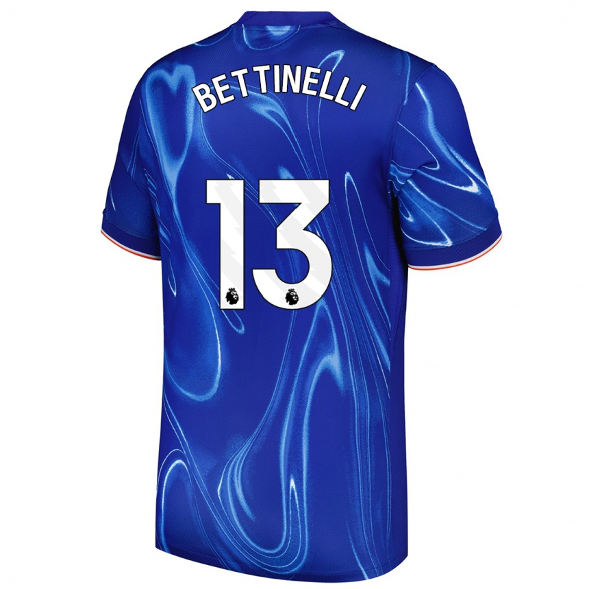 Mujer Fútbol Camiseta Marcus Bettinelli #13 Azul Blanco 1ª Equipación 2024/25 Perú