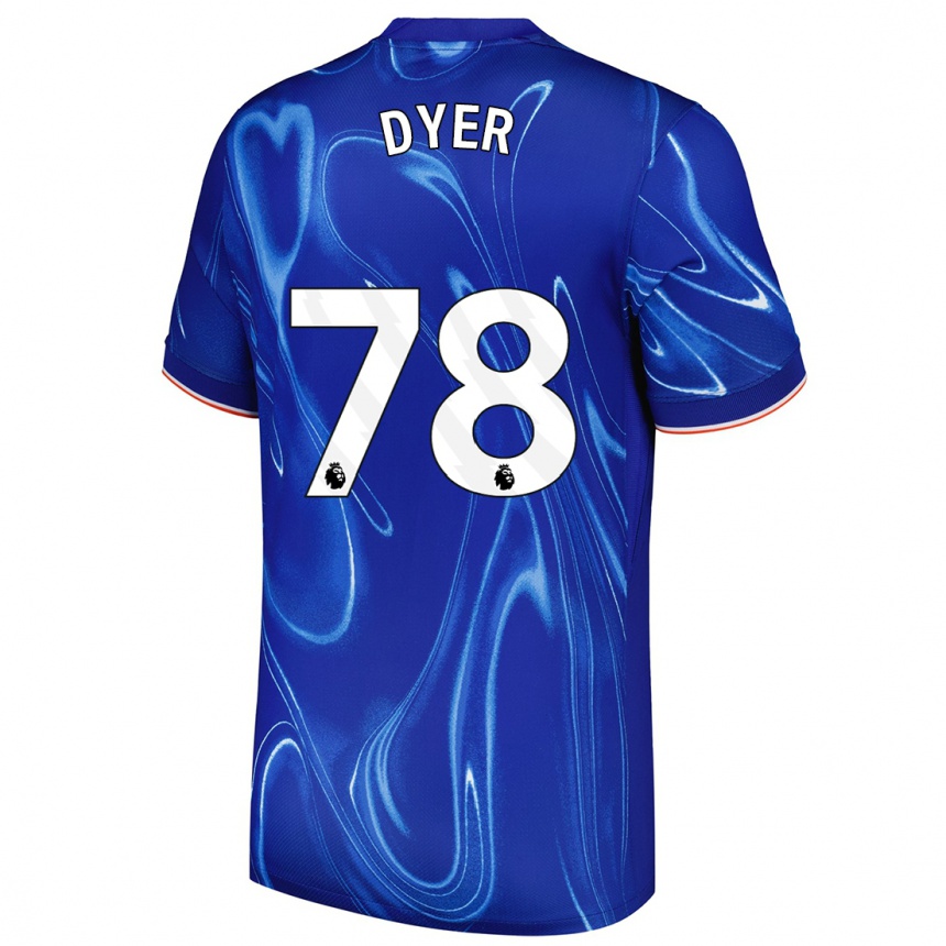 Mujer Fútbol Camiseta Kiano Dyer #78 Azul Blanco 1ª Equipación 2024/25 Perú