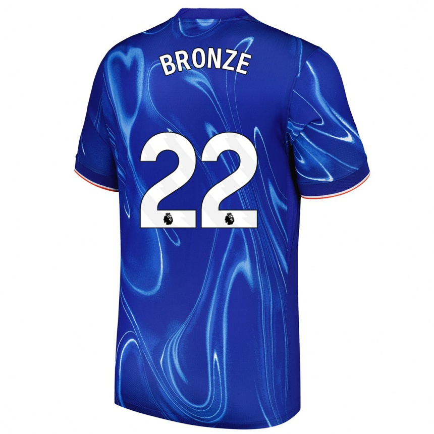 Mujer Fútbol Camiseta Lucy Bronze #22 Azul Blanco 1ª Equipación 2024/25 Perú