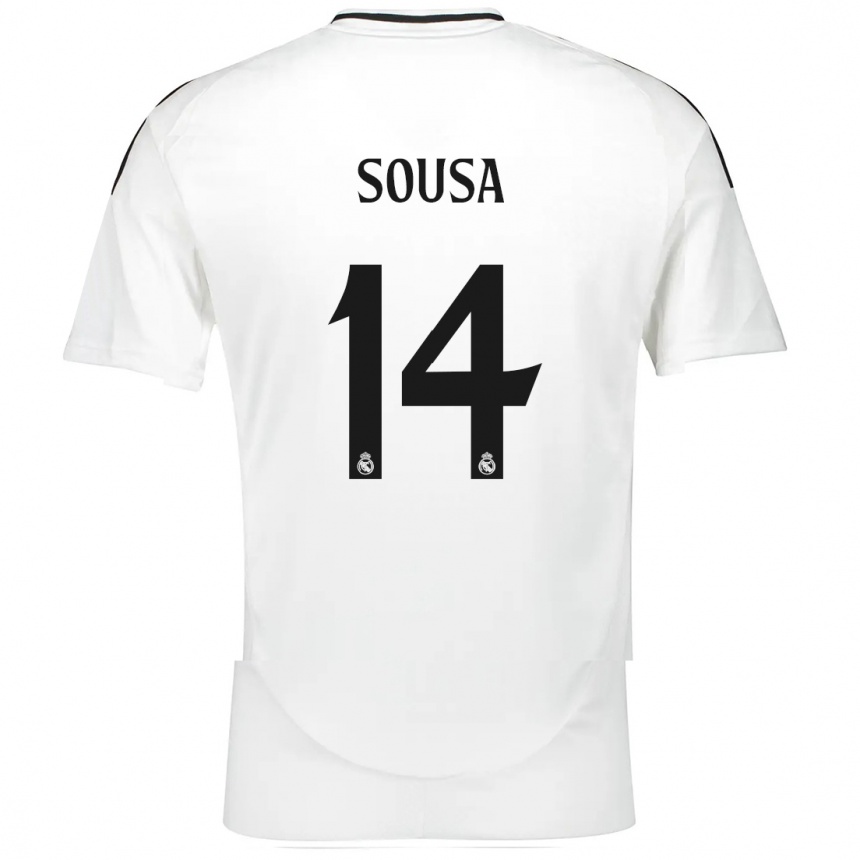 Mujer Fútbol Camiseta Kathellen Sousa #14 Blanco 1ª Equipación 2024/25 Perú