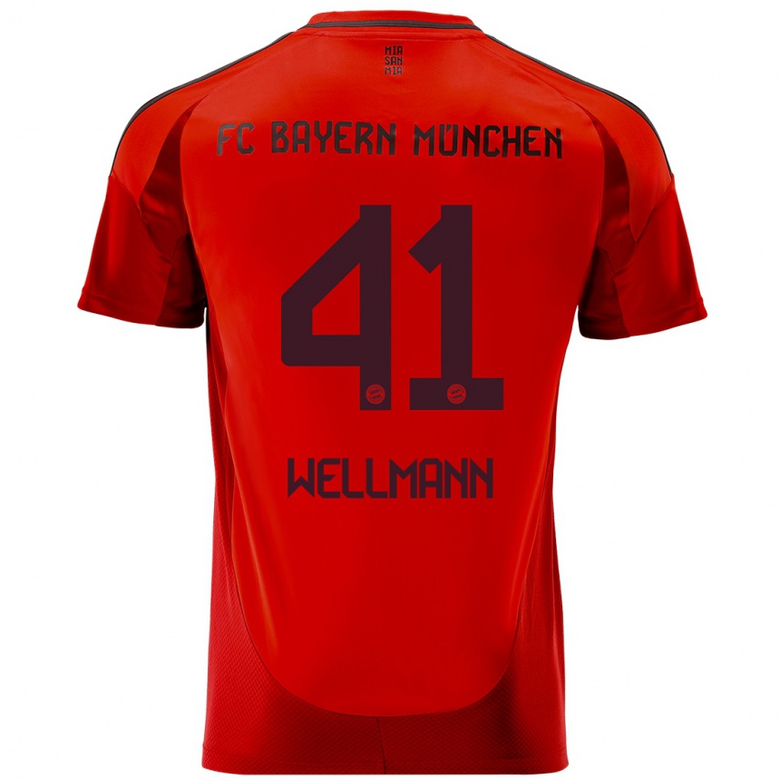 Mujer Fútbol Camiseta Anna Wellmann #41 Rojo 1ª Equipación 2024/25 Perú