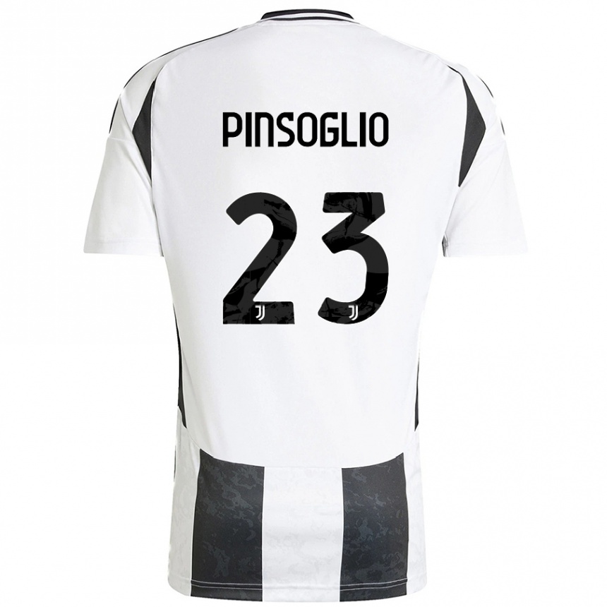 Mujer Fútbol Camiseta Carlo Pinsoglio #23 Blanco Negro 1ª Equipación 2024/25 Perú