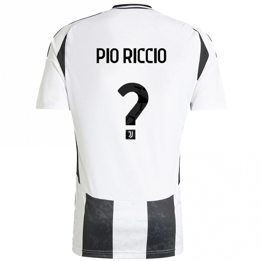 Mujer Fútbol Camiseta Alessandro Pio Riccio #0 Blanco Negro 1ª Equipación 2024/25 Perú