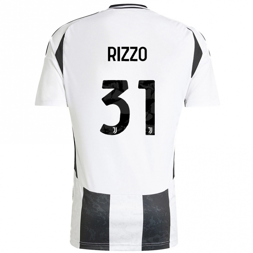 Mujer Fútbol Camiseta Niccolò Rizzo #31 Blanco Negro 1ª Equipación 2024/25 Perú