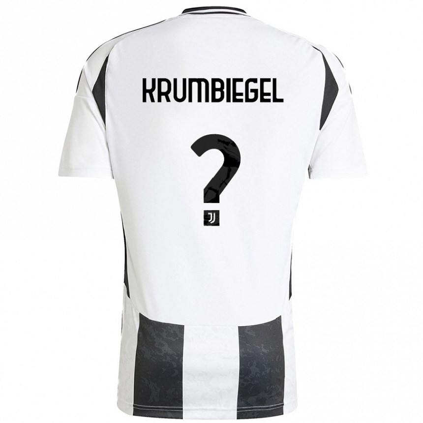 Mujer Fútbol Camiseta Paulina Krumbiegel #0 Blanco Negro 1ª Equipación 2024/25 Perú