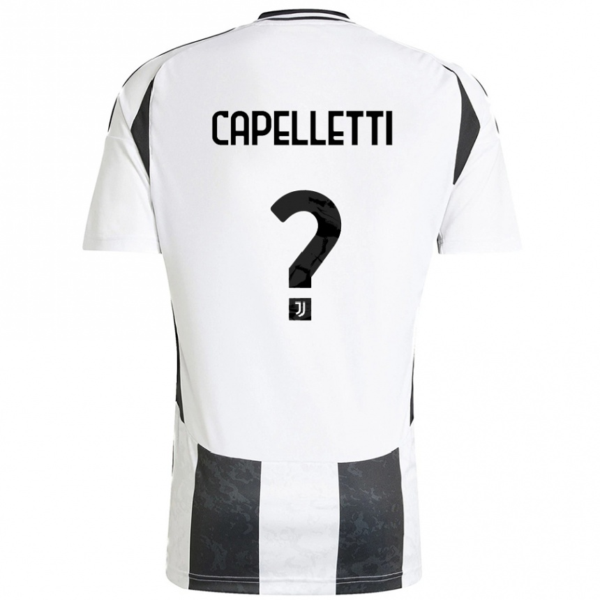 Mujer Fútbol Camiseta Alessia Capelletti #0 Blanco Negro 1ª Equipación 2024/25 Perú