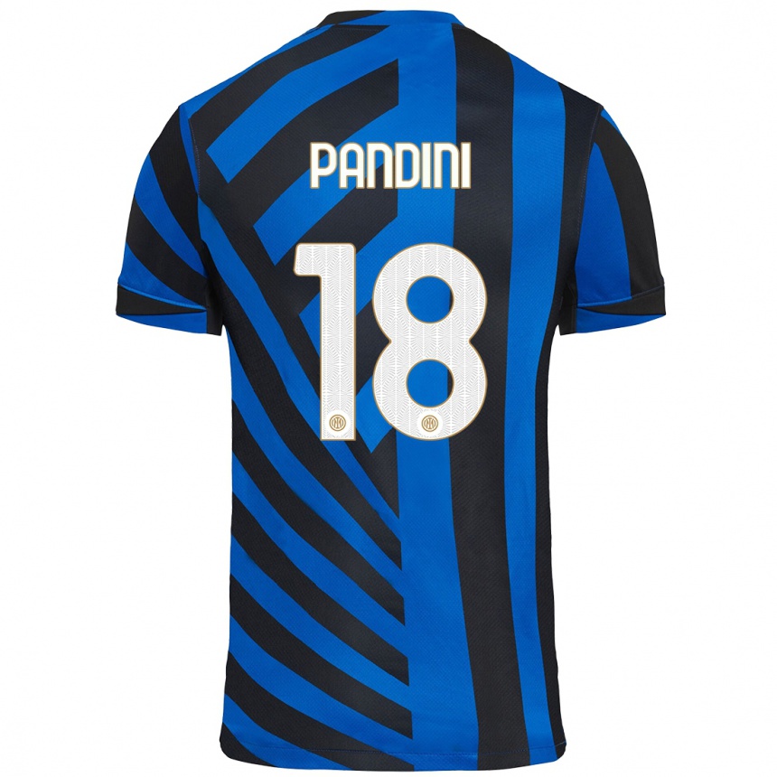 Mujer Fútbol Camiseta Marta Pandini #18 Azul Negro 1ª Equipación 2024/25 Perú