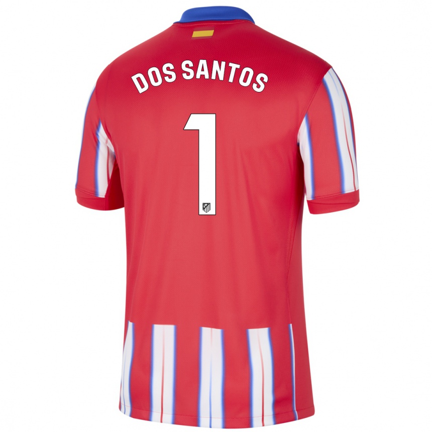 Mujer Fútbol Camiseta Alex Dos Santos #1 Rojo Blanco Azul 1ª Equipación 2024/25 Perú