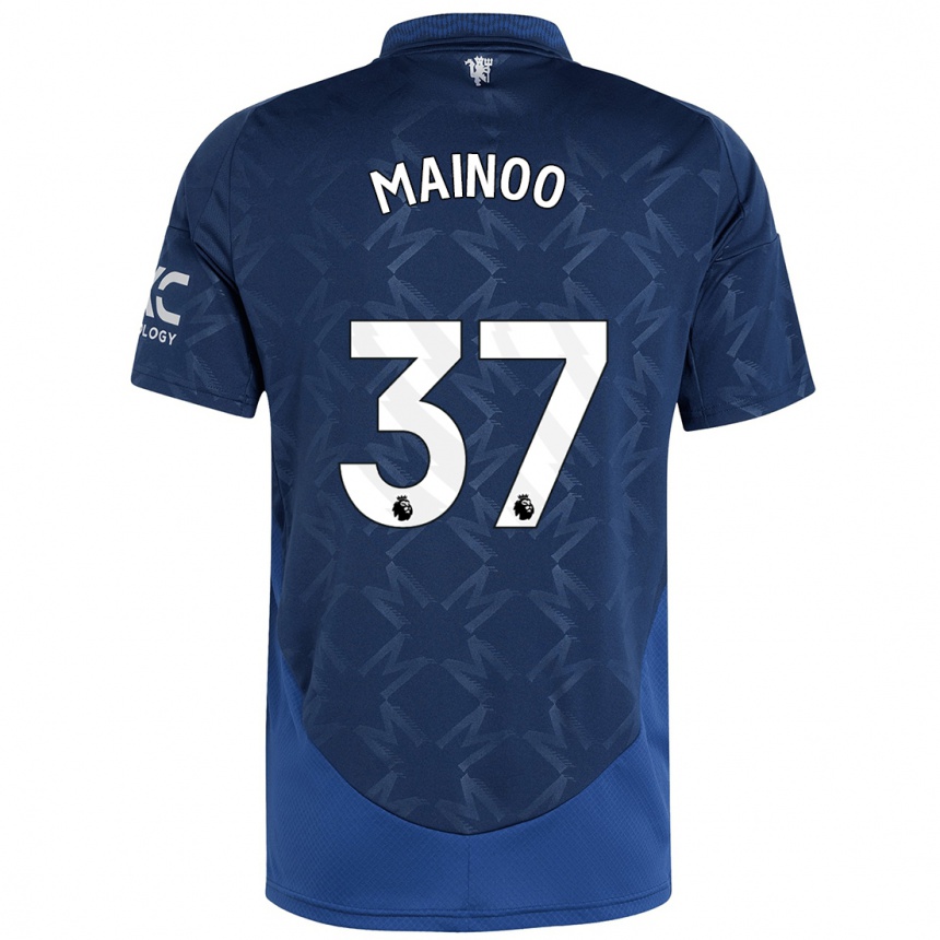 Mujer Fútbol Camiseta Kobbie Mainoo #37 Índigo 2ª Equipación 2024/25 Perú