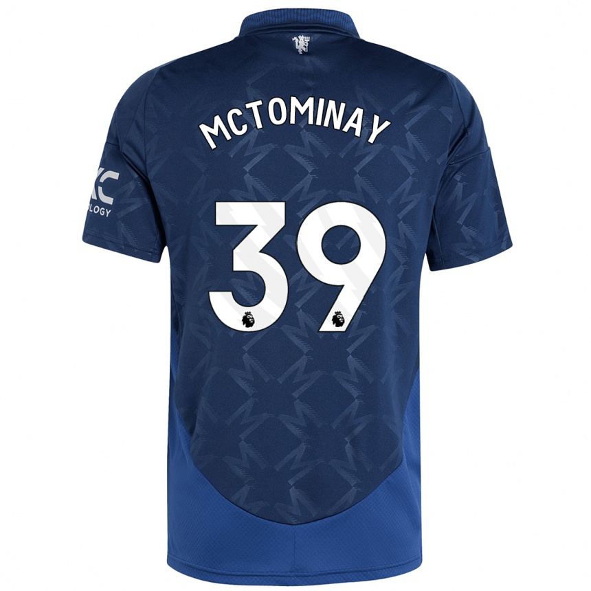 Mujer Fútbol Camiseta Scott Mctominay #39 Índigo 2ª Equipación 2024/25 Perú