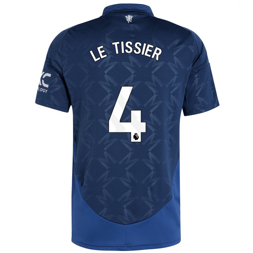 Mujer Fútbol Camiseta Maya Le Tissier #4 Índigo 2ª Equipación 2024/25 Perú