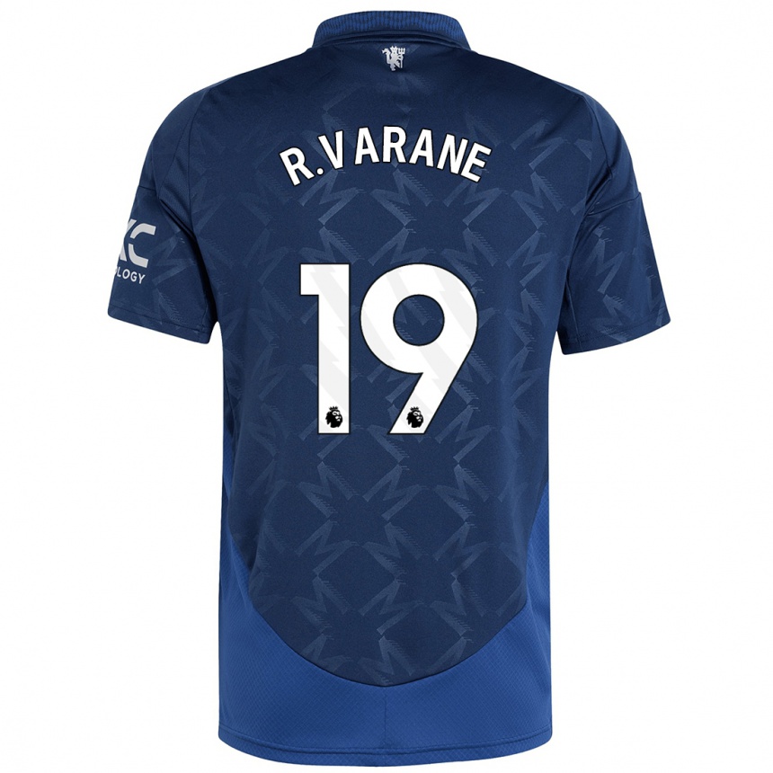 Mujer Fútbol Camiseta Raphael Varane #19 Índigo 2ª Equipación 2024/25 Perú