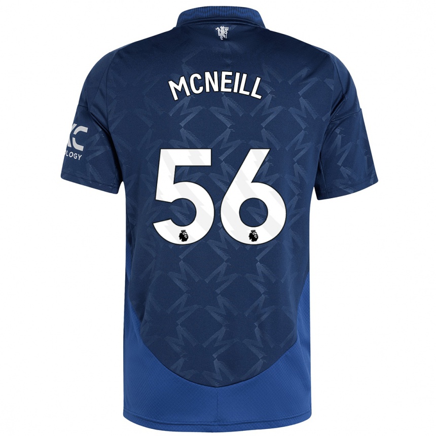 Mujer Fútbol Camiseta Charlie Mcneill #56 Índigo 2ª Equipación 2024/25 Perú