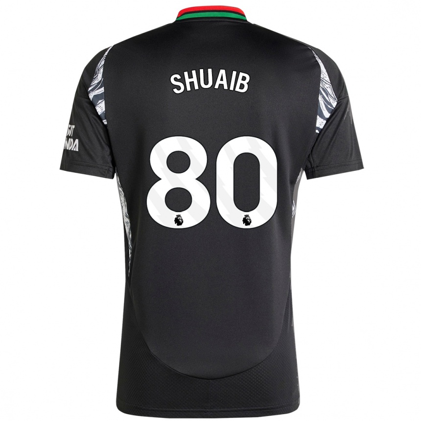 Mujer Fútbol Camiseta Zac Shuaib #80 Negro 2ª Equipación 2024/25 Perú