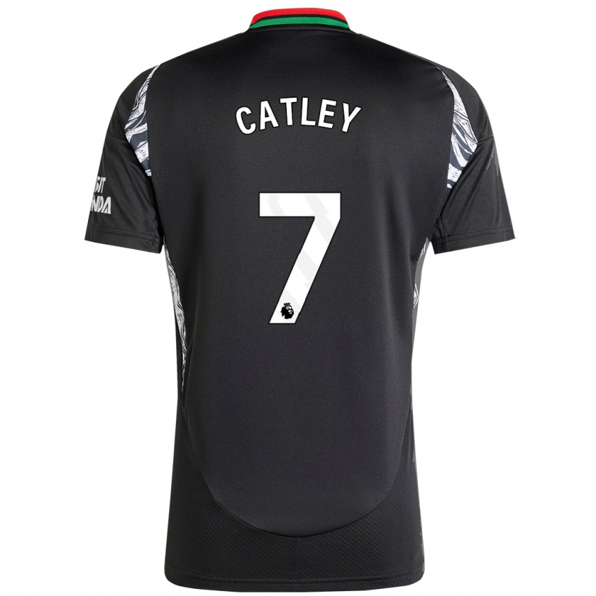 Mujer Fútbol Camiseta Stephanie Catley #7 Negro 2ª Equipación 2024/25 Perú