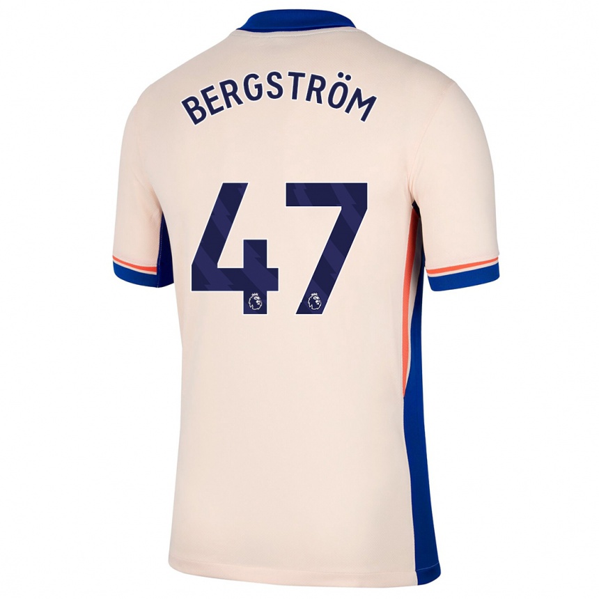 Mujer Fútbol Camiseta Lucas Bergström #47 Beige Claro 2ª Equipación 2024/25 Perú