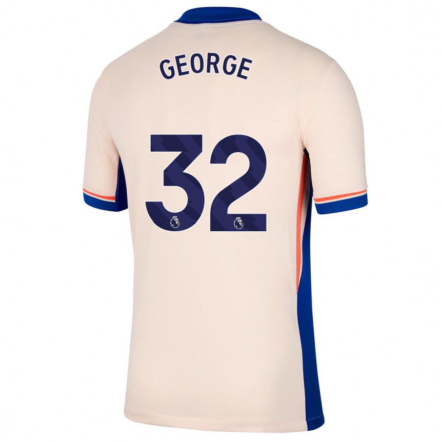 Mujer Fútbol Camiseta Tyrique George #32 Beige Claro 2ª Equipación 2024/25 Perú