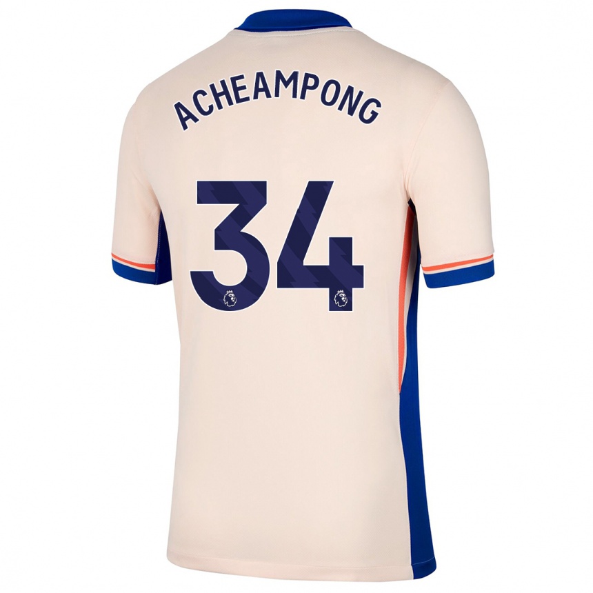 Mujer Fútbol Camiseta Josh Acheampong #34 Beige Claro 2ª Equipación 2024/25 Perú