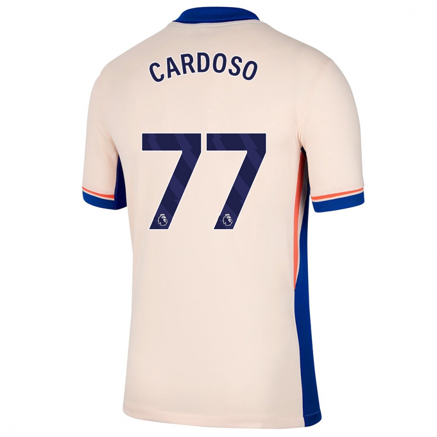 Mujer Fútbol Camiseta Leo Cardoso #77 Beige Claro 2ª Equipación 2024/25 Perú