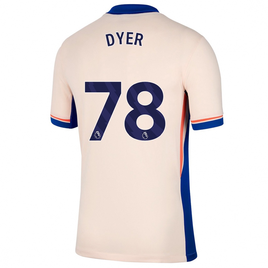 Mujer Fútbol Camiseta Kiano Dyer #78 Beige Claro 2ª Equipación 2024/25 Perú