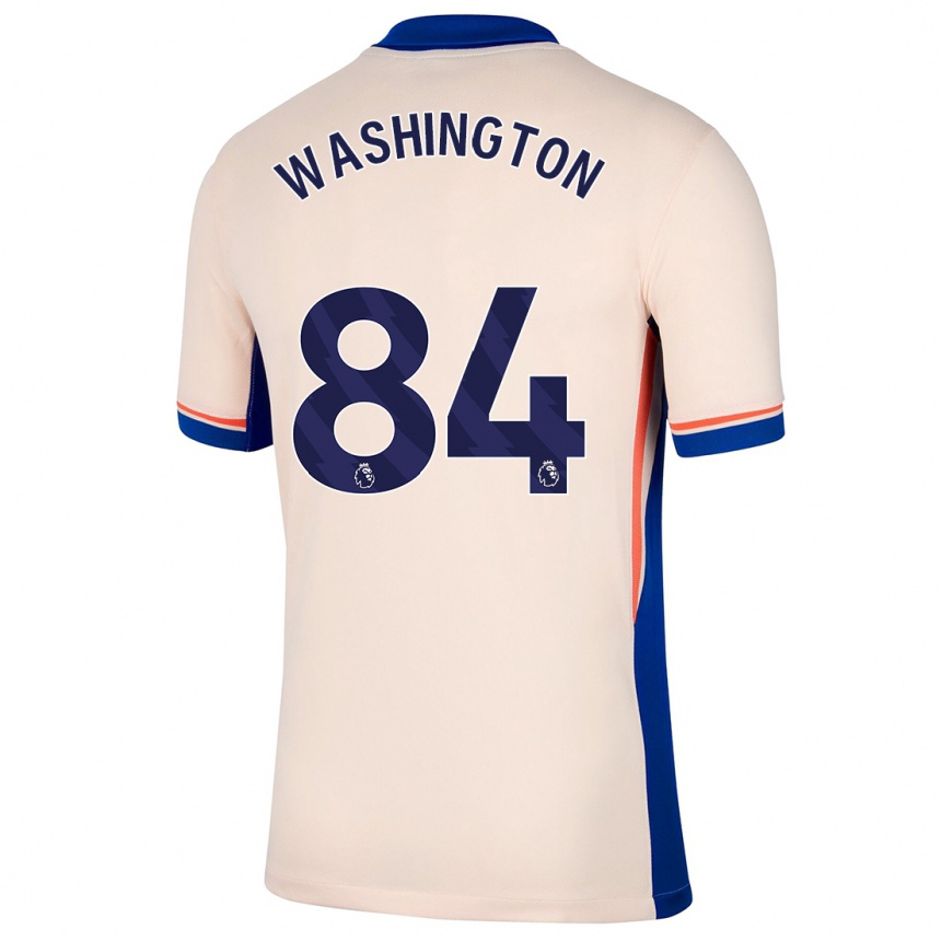 Mujer Fútbol Camiseta Marcell Washington #84 Beige Claro 2ª Equipación 2024/25 Perú