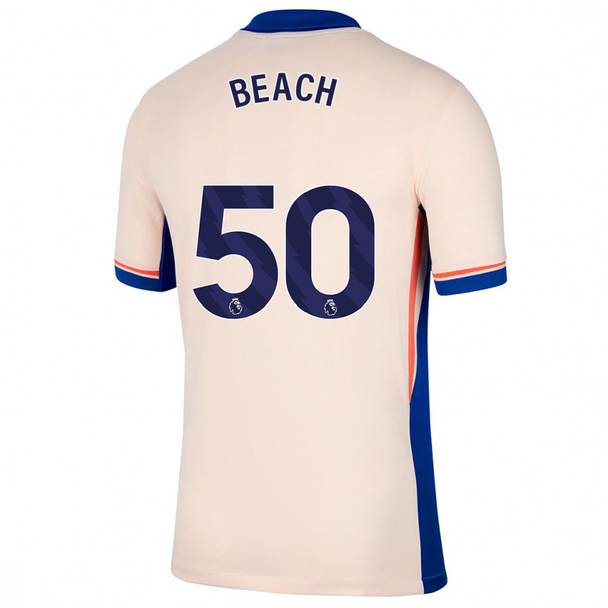 Mujer Fútbol Camiseta Eddie Beach #50 Beige Claro 2ª Equipación 2024/25 Perú