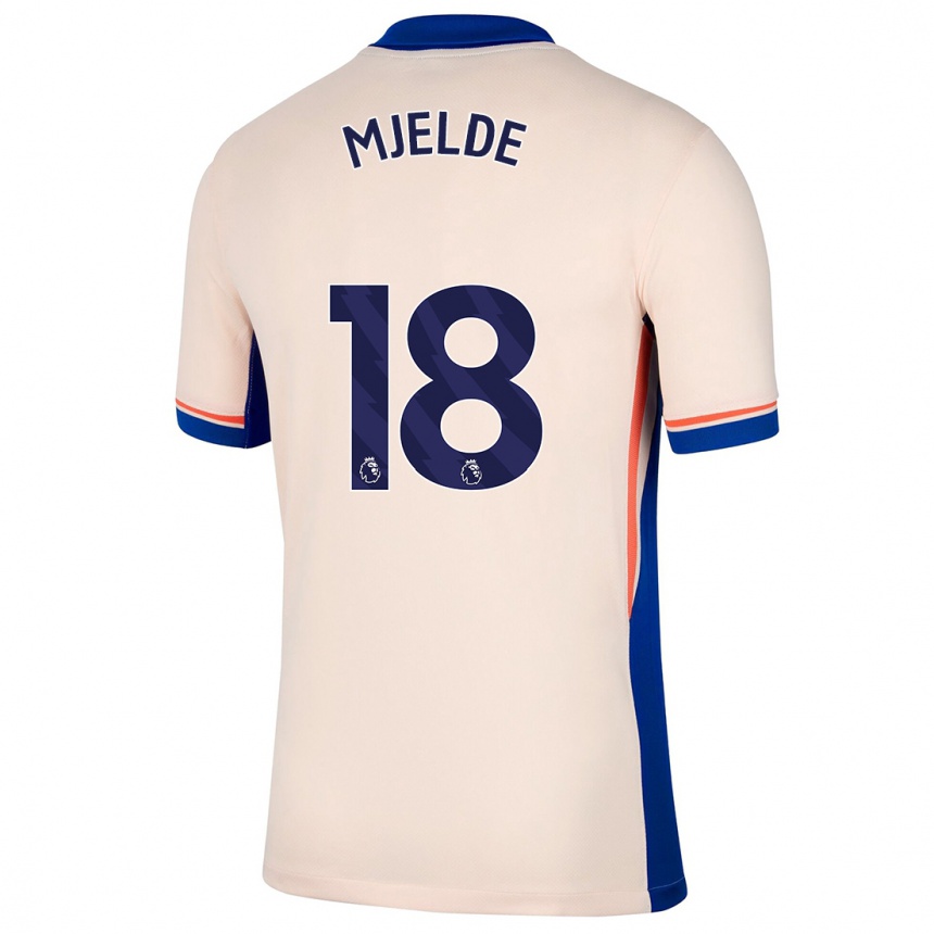 Mujer Fútbol Camiseta Maren Mjelde #18 Beige Claro 2ª Equipación 2024/25 Perú