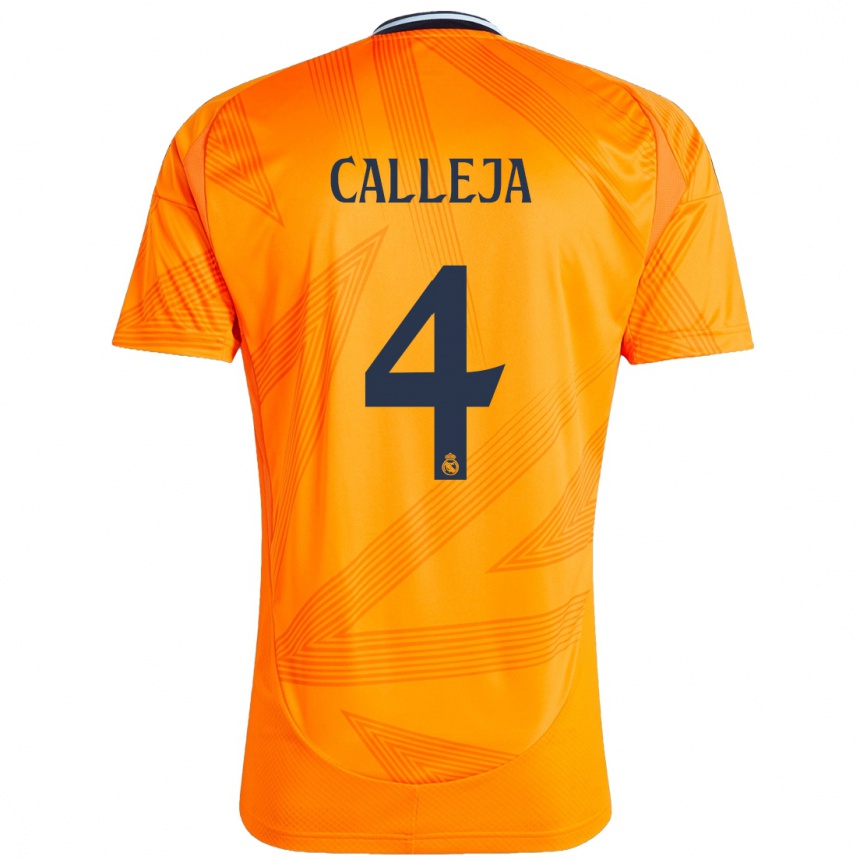 Mujer Fútbol Camiseta Jaime Calleja #4 Naranja 2ª Equipación 2024/25 Perú