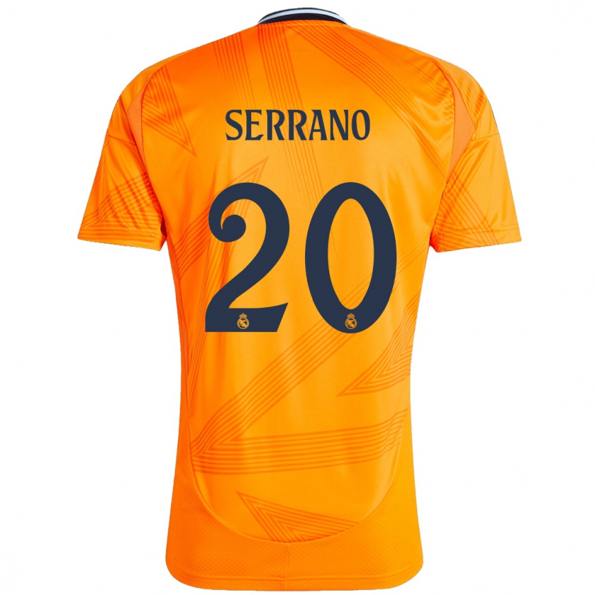 Mujer Fútbol Camiseta Manu Serrano #20 Naranja 2ª Equipación 2024/25 Perú