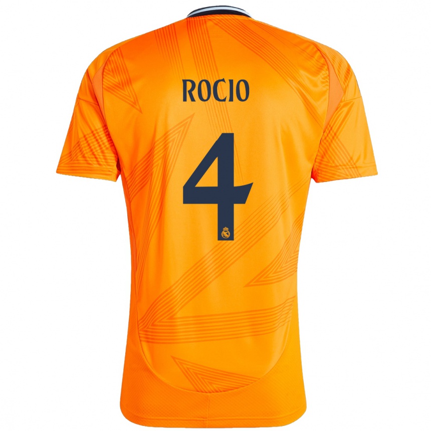 Mujer Fútbol Camiseta Rocio Galvez #4 Naranja 2ª Equipación 2024/25 Perú