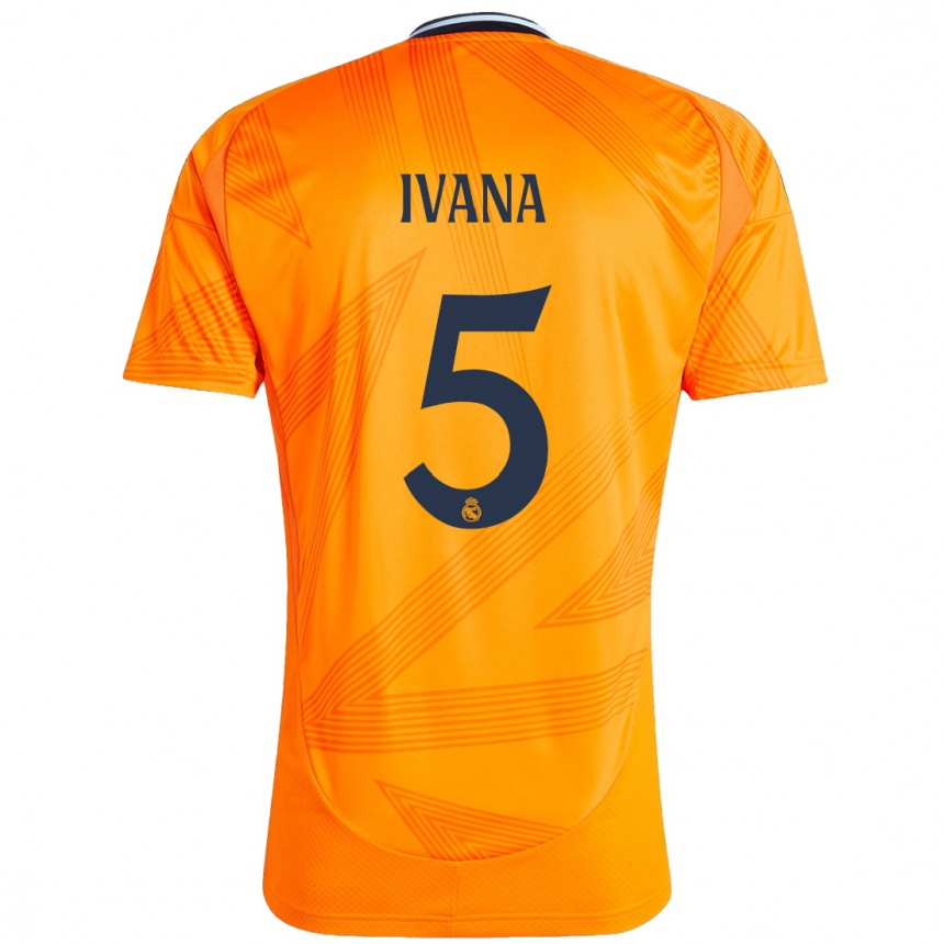 Mujer Fútbol Camiseta Ivana Andres #5 Naranja 2ª Equipación 2024/25 Perú