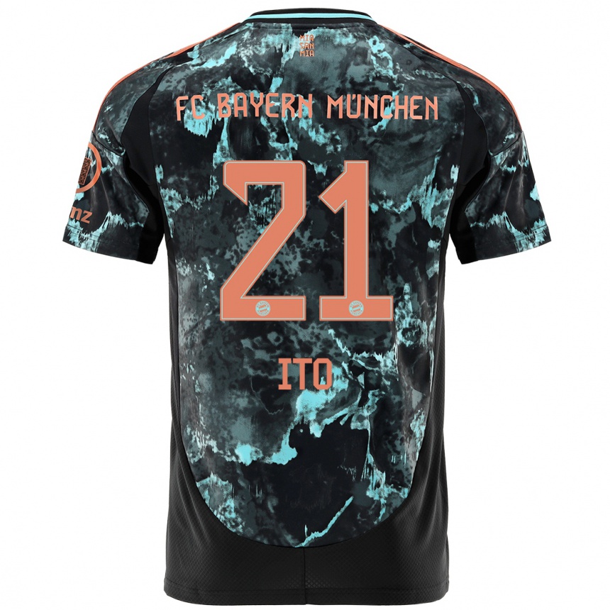 Mujer Fútbol Camiseta Hiroki Ito #21 Negro 2ª Equipación 2024/25 Perú