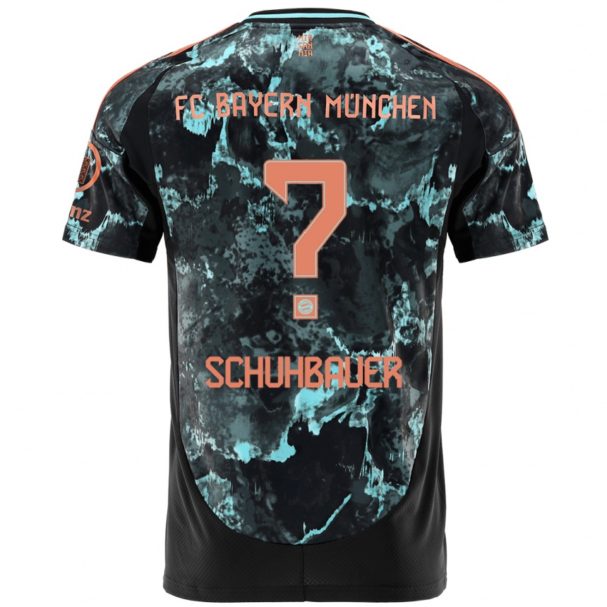 Mujer Fútbol Camiseta Maximilian Schuhbauer #0 Negro 2ª Equipación 2024/25 Perú