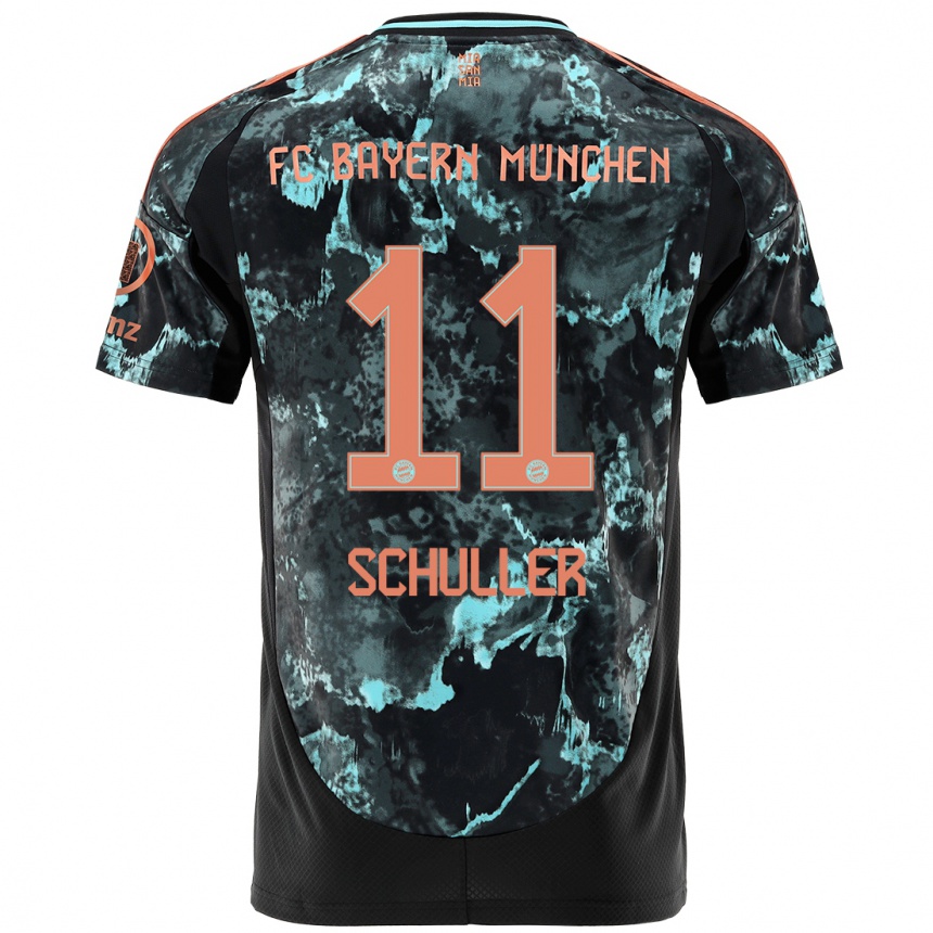 Mujer Fútbol Camiseta Lea Schuller #11 Negro 2ª Equipación 2024/25 Perú