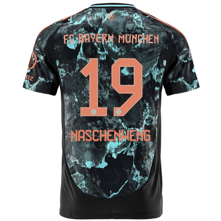 Mujer Fútbol Camiseta Katharina Naschenweng #19 Negro 2ª Equipación 2024/25 Perú