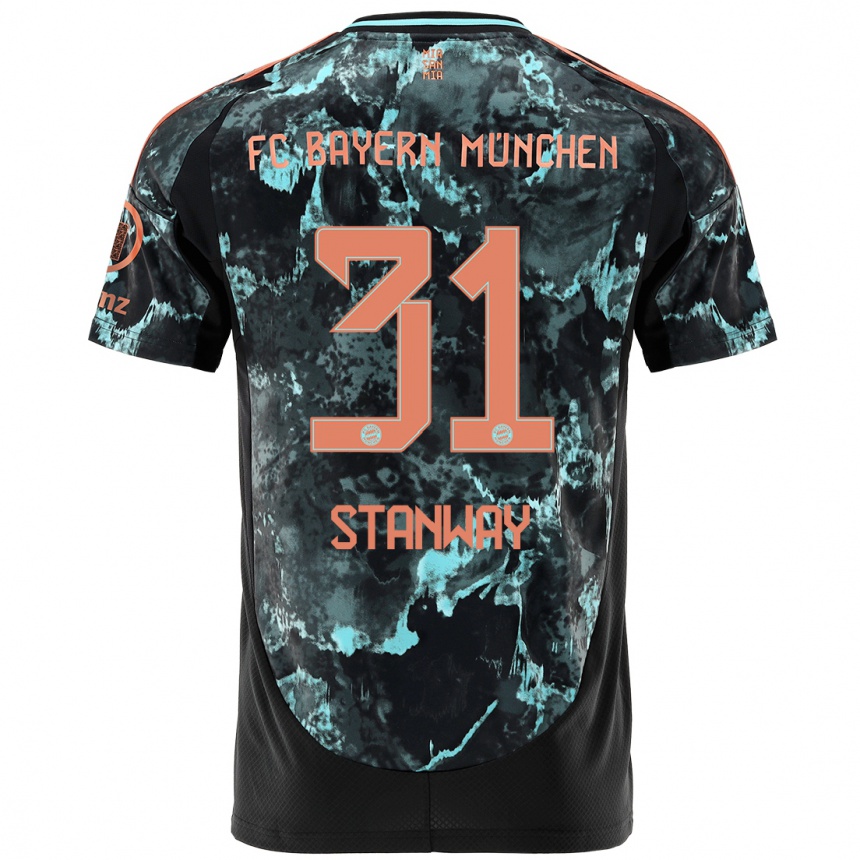 Mujer Fútbol Camiseta Georgia Stanway #31 Negro 2ª Equipación 2024/25 Perú