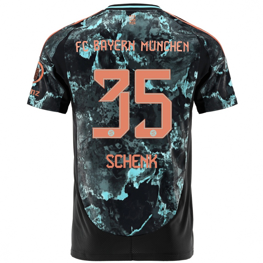 Mujer Fútbol Camiseta Johannes Schenk #35 Negro 2ª Equipación 2024/25 Perú