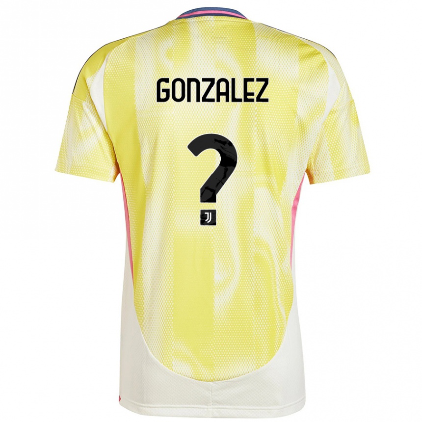 Mujer Fútbol Camiseta Facundo González #0 Amarillo Solar 2ª Equipación 2024/25 Perú