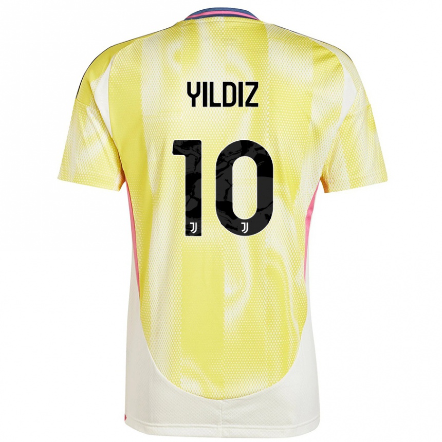 Mujer Fútbol Camiseta Kenan Yildiz #10 Amarillo Solar 2ª Equipación 2024/25 Perú