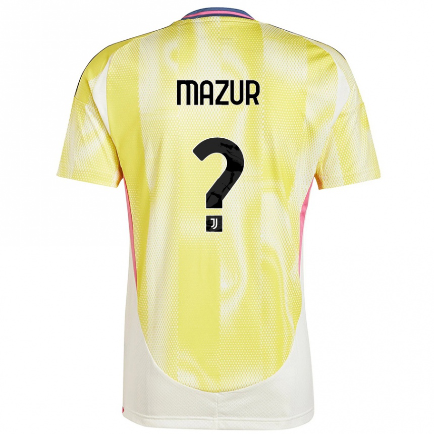 Mujer Fútbol Camiseta Patryk Mazur #0 Amarillo Solar 2ª Equipación 2024/25 Perú