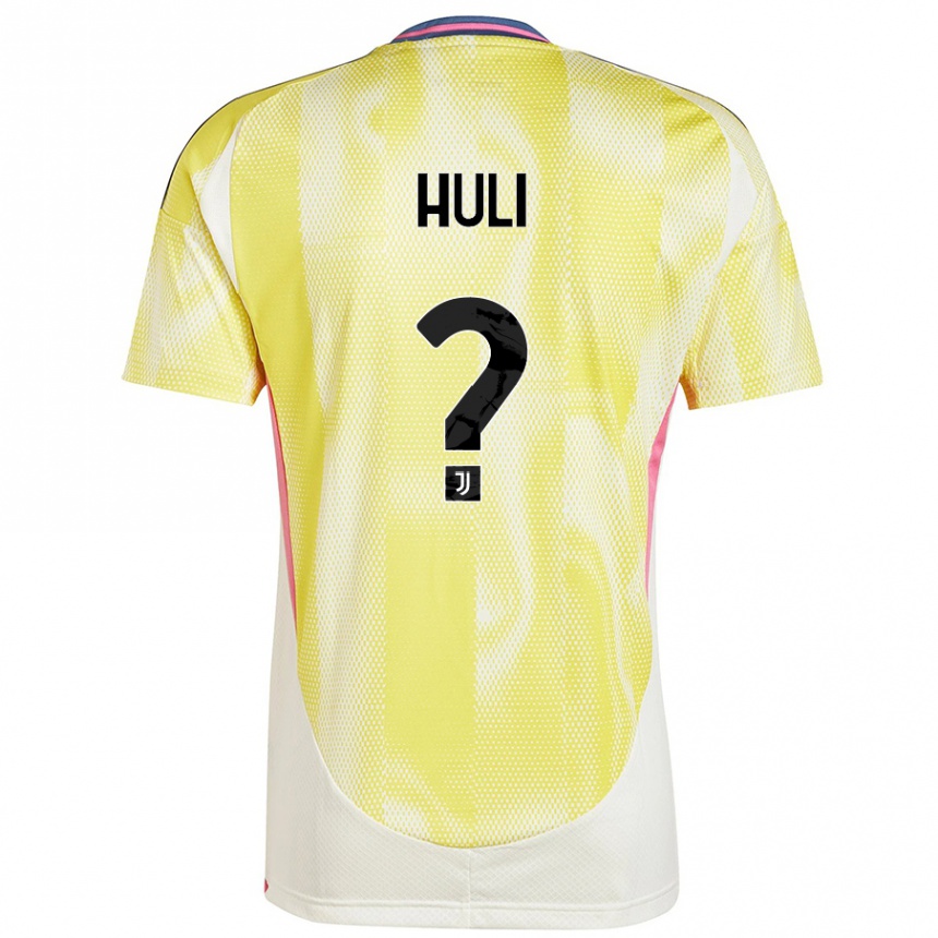 Mujer Fútbol Camiseta Raffaele Huli #0 Amarillo Solar 2ª Equipación 2024/25 Perú