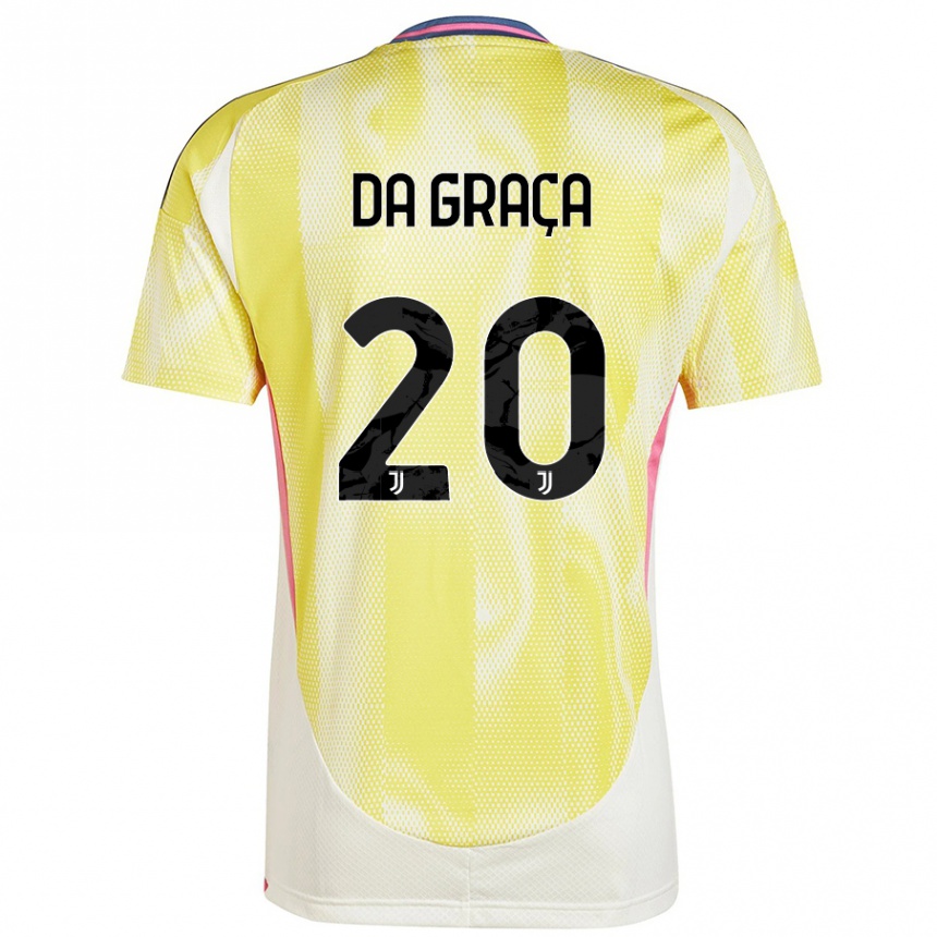 Mujer Fútbol Camiseta Cosimo Da Graça #20 Amarillo Solar 2ª Equipación 2024/25 Perú