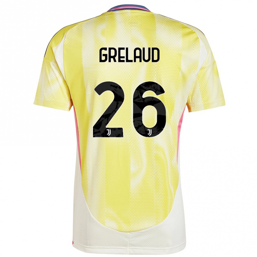 Mujer Fútbol Camiseta Josue Grelaud #26 Amarillo Solar 2ª Equipación 2024/25 Perú