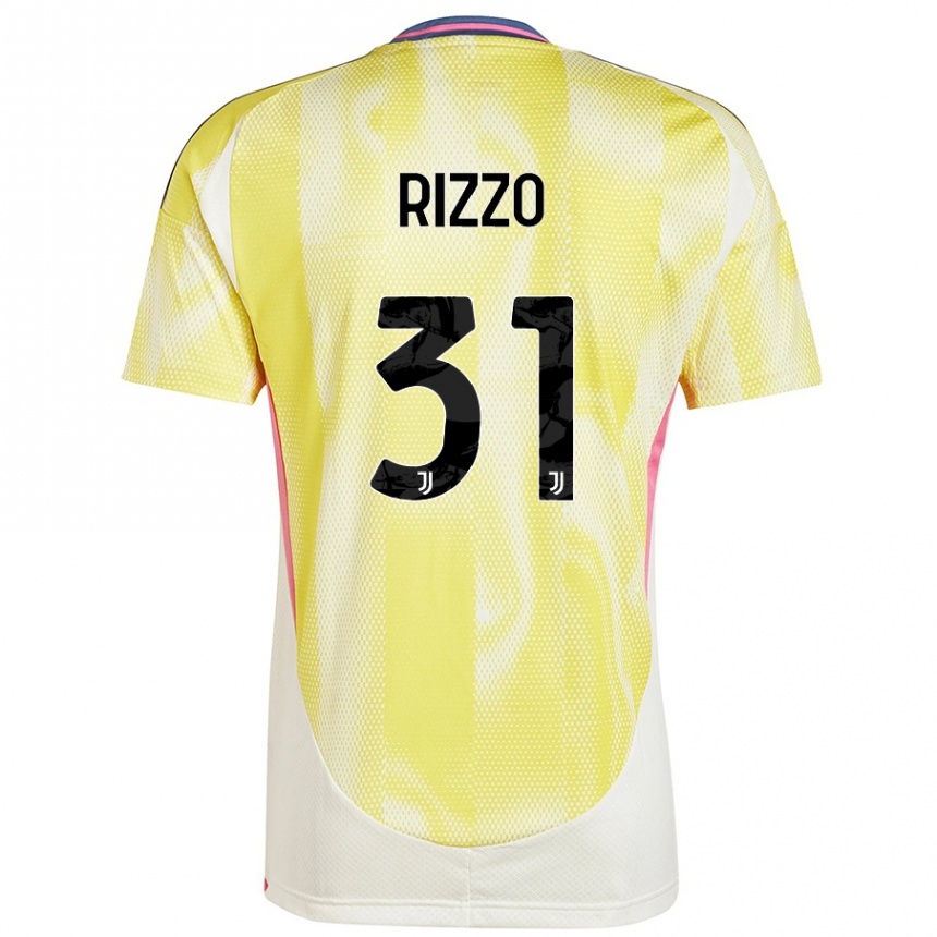 Mujer Fútbol Camiseta Niccolò Rizzo #31 Amarillo Solar 2ª Equipación 2024/25 Perú