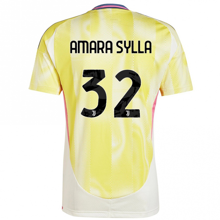 Mujer Fútbol Camiseta Idris Amara Sylla #32 Amarillo Solar 2ª Equipación 2024/25 Perú