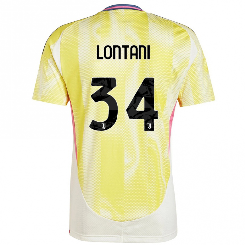 Mujer Fútbol Camiseta Matteo Lontani #34 Amarillo Solar 2ª Equipación 2024/25 Perú